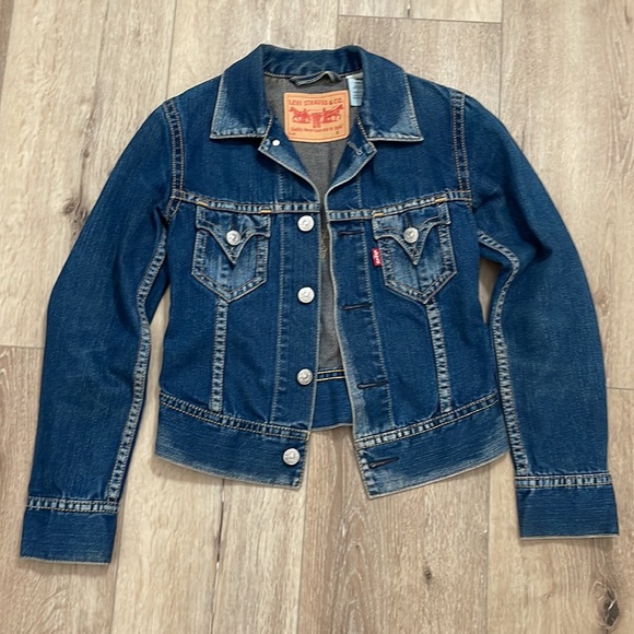 Levi's Jackets & Blazers - LEVI’S Jean Iconic Jacket Type 1 Vintage Trucker Jacket Blue Denim Size Small